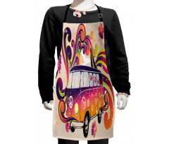 Peace Van Funny Kids Apron