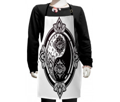 Floral Third Eye Sign Kids Apron