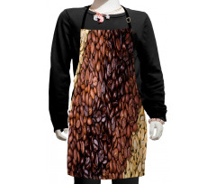 Coffee Beans Stripes Kids Apron