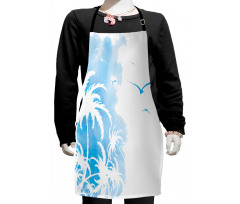 Island Palms Abstract Kids Apron