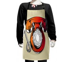 Classic Retro Telephone Kids Apron