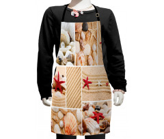 Seashells Starfishes Kids Apron