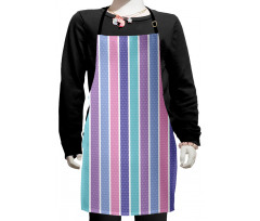 Polka Dot with Stripes Kids Apron