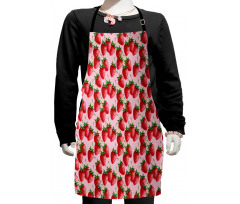 Juicy Strawberries Fruit Kids Apron