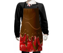 Strawberries Chocolate Kids Apron