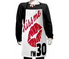 30th Birthday Kiss Kids Apron