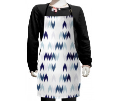 Ikat Chevron Zig Zag Kids Apron