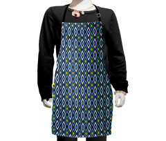 Abstract Leaf Form Spots Kids Apron