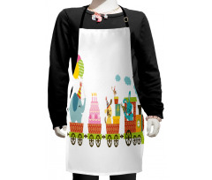 Birthday Cake Animal Kids Apron