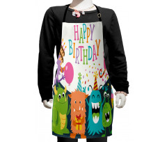 Monster Birthday Kids Apron