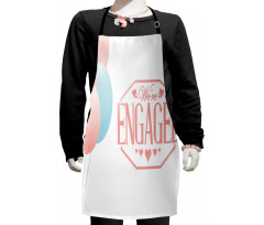 Engagement Text Kids Apron