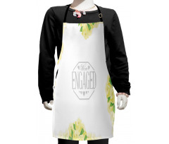 Roses and Leaves Kids Apron