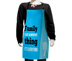 Family Writing Kids Apron