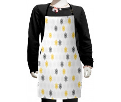 Sun Flowers Dots Kids Apron