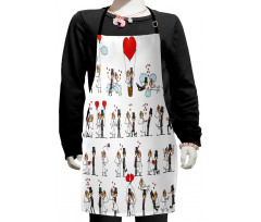 Couple on Clouds Kids Apron