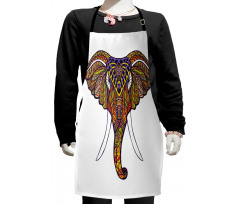 Tribal Colored Kids Apron