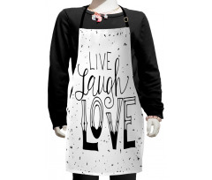 Words Hipster Kids Apron