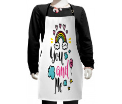 Rainbow Romance Kids Apron