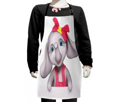 Smiling Girl Kids Apron