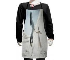 Lady with White Horse Kids Apron