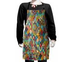 Checkered Folk Kids Apron