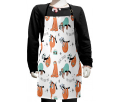 Sloths on Branches Kids Apron