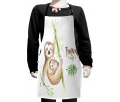 Happy Family Boho Style Kids Apron