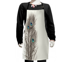 Feathers of Exotic Bird Kids Apron