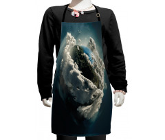 Planet Majestic Clouds Kids Apron