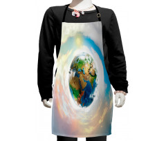 Vibrant Planet Continents Kids Apron