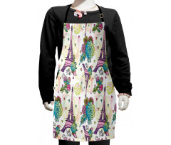 Flower Bouquets Hearts Kids Apron