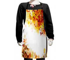 Abstract Fall Season Tree Kids Apron