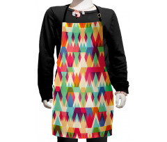 Colorful Triangles Kids Apron