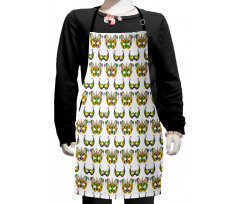 Mask Pattern Kids Apron