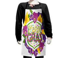 Blazon with Flowers Kids Apron