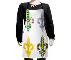 Fleur De Lis Motifs Kids Apron