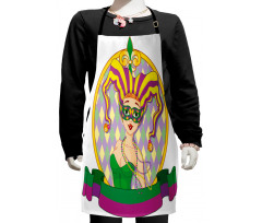 Harlequin Lady Frame Kids Apron