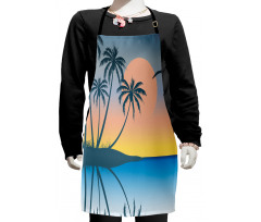 Tropical Island Exotic Kids Apron