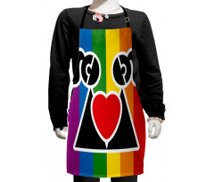 Love Wins Gay Couple Kids Apron