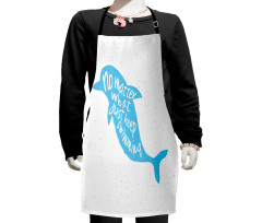 Hand Drawn Sea Mammal Kids Apron