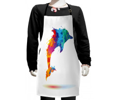 Vibrant Ocean Mammal Kids Apron