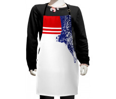 American Flag Colors Bird Kids Apron