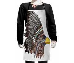 Tribal Feathered Hippie Kids Apron