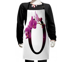 O Alphabet and Orchid Kids Apron