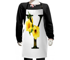 Yellow Bells Capital Y Kids Apron