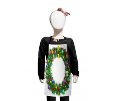 Letter O Xmas Wreath Kids Apron