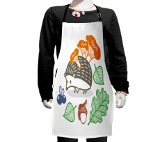 Colorful Animal Food Kids Apron