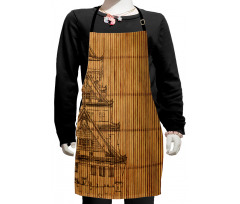 Building on Bamboo Pipes Kids Apron