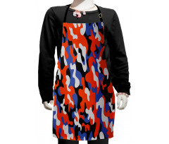 Abstract Paint Splashes Kids Apron