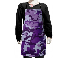 Purple Toned Waves Kids Apron